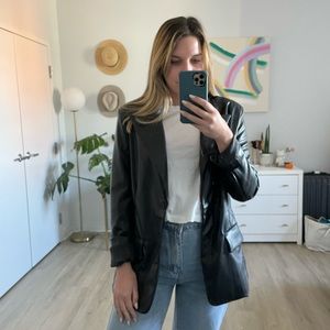 Leather Blazer